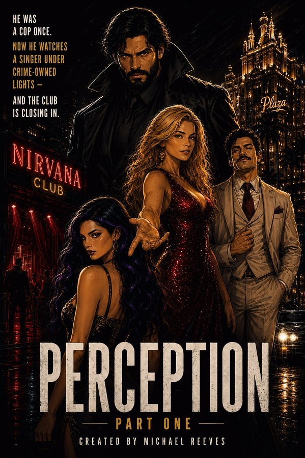 Perception Volume 1 front cover — prestige crime noir graphic novel